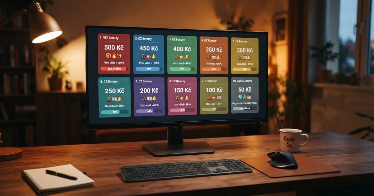 Bonus za založení účtu casino 2026: srovnání a podmínky