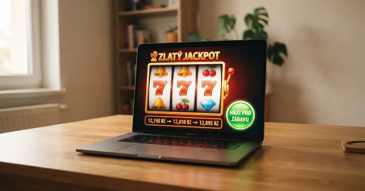Demo režim výherního automatu spuštěný v prohlížeči s virtuálními kredity a tlačítkem Hrát pro zábavu