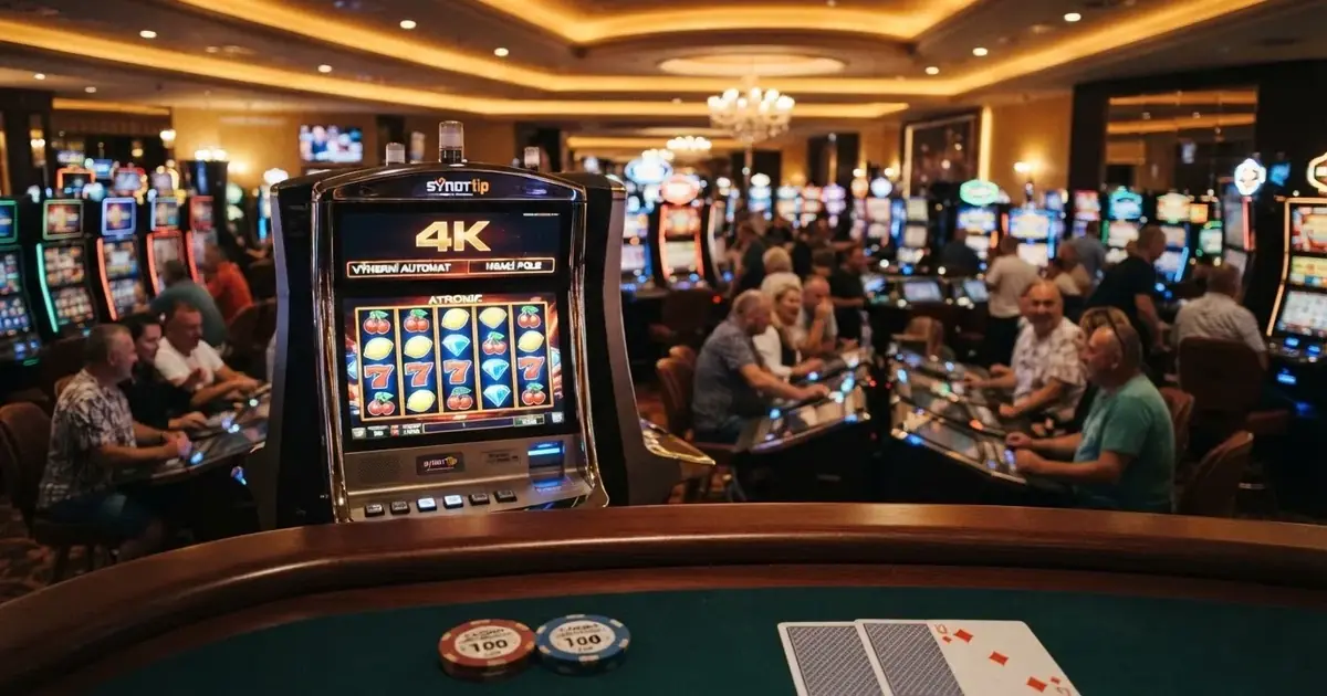 Koláž log vývojářů casino her působících na českém trhu — Apollo Games, SYNOT, Kajot, Pragmatic Play, Play'n GO, NetEnt a Evolution